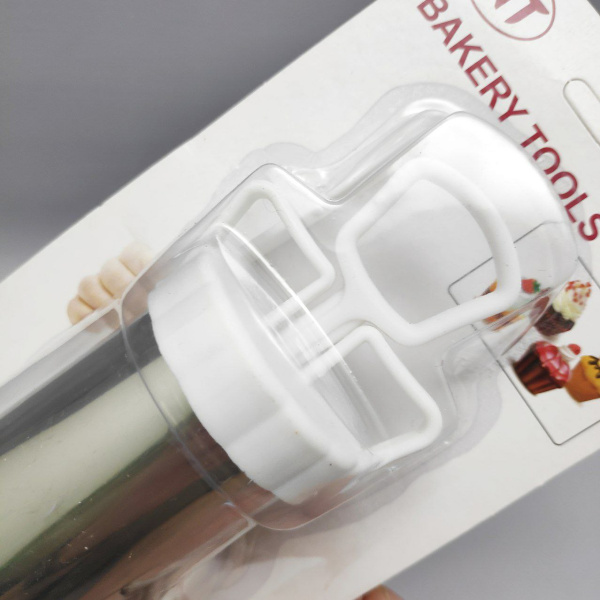 Шприц кондитерский металлический Bakery Tools, 4 насадки и ножик